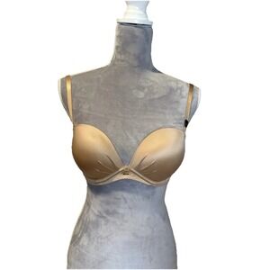 NWT Fabulous By Victoria's Secret PLUNGE Nude Beige Bra size 34C Strapless